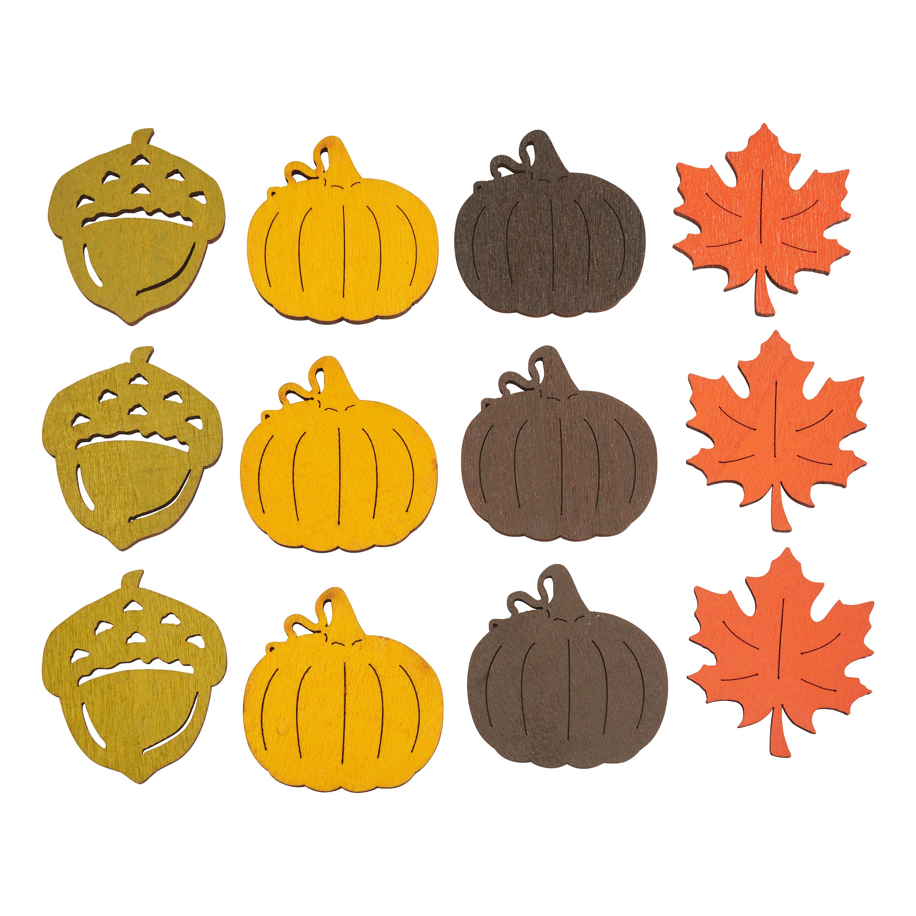 VBS Streudeko Herbst-Mix, 3-3,5 cm, 12 Stück