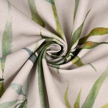 Prestigious Textiles Stoff Panama Dekostoff Baumwolle Pacific Bambus dunkel-beige grün 140cm