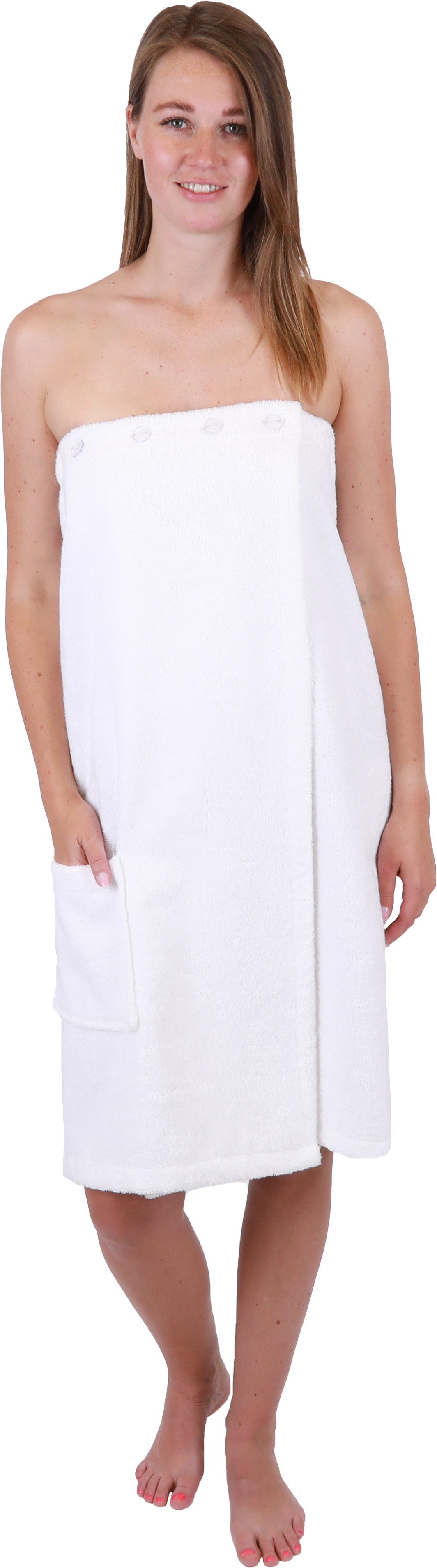 Betz Kilt Frottee Saunakilt BERLIN mit Knöpfen für Damen 420 g/m², Baumwolle