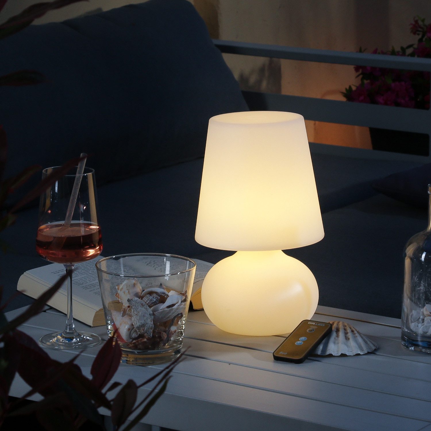 MARELIDA LED Außen-Tischleuchte LED Garten Tischlampe Schirmlampe dimmbar m günstig online kaufen