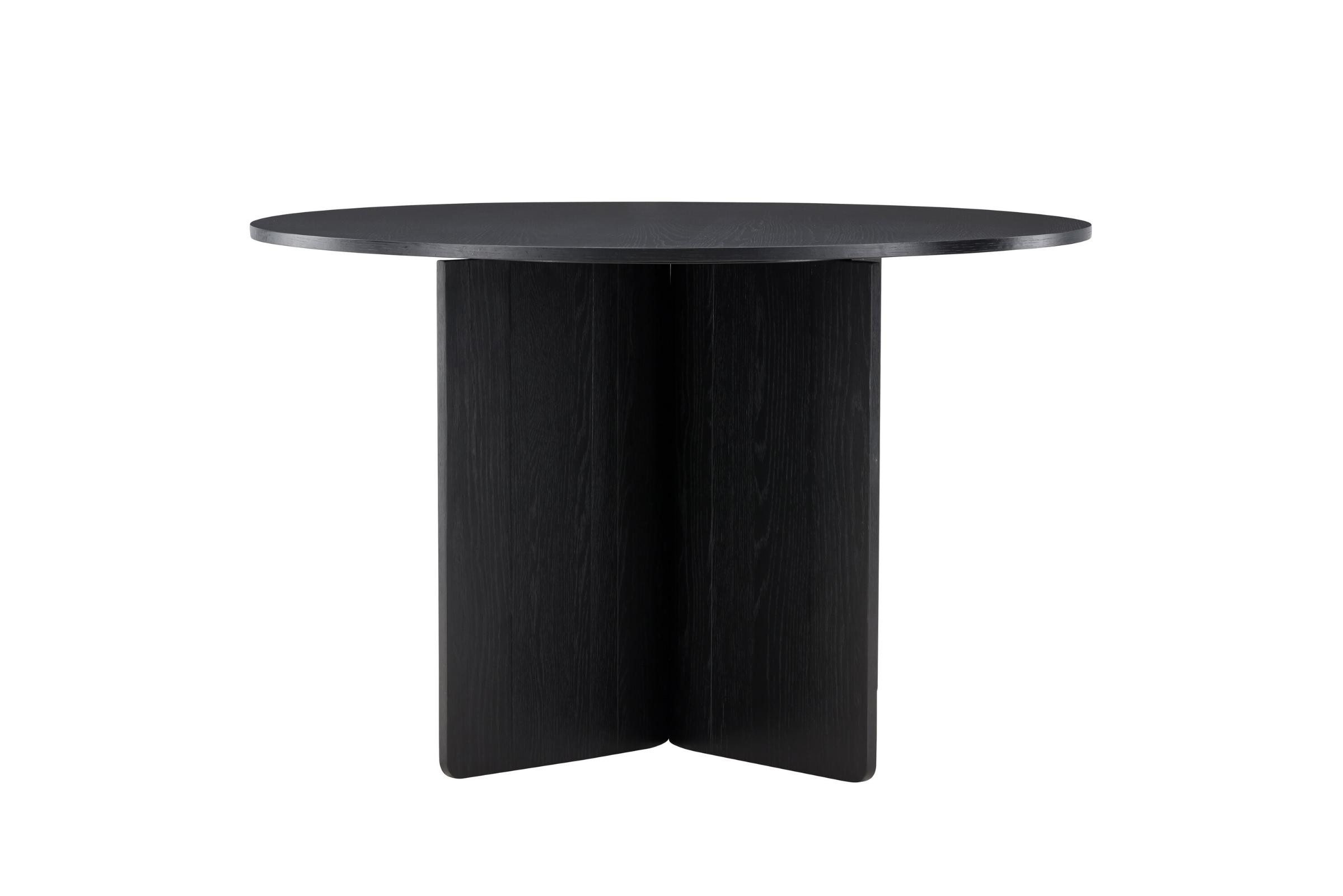 Venture Home Esstisch Tyresö Esstisch Ø120 cm schwarz. (1-St)