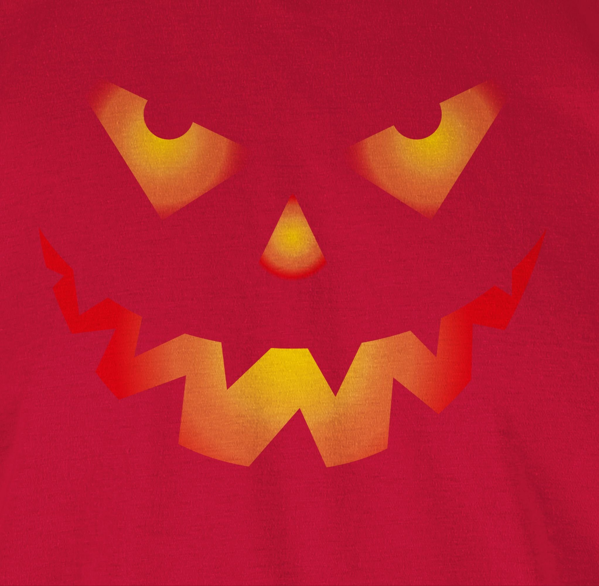 Shirtracer Rundhalsshirt Halloween Kürbis Gesicht Gruseliger günstig online kaufen