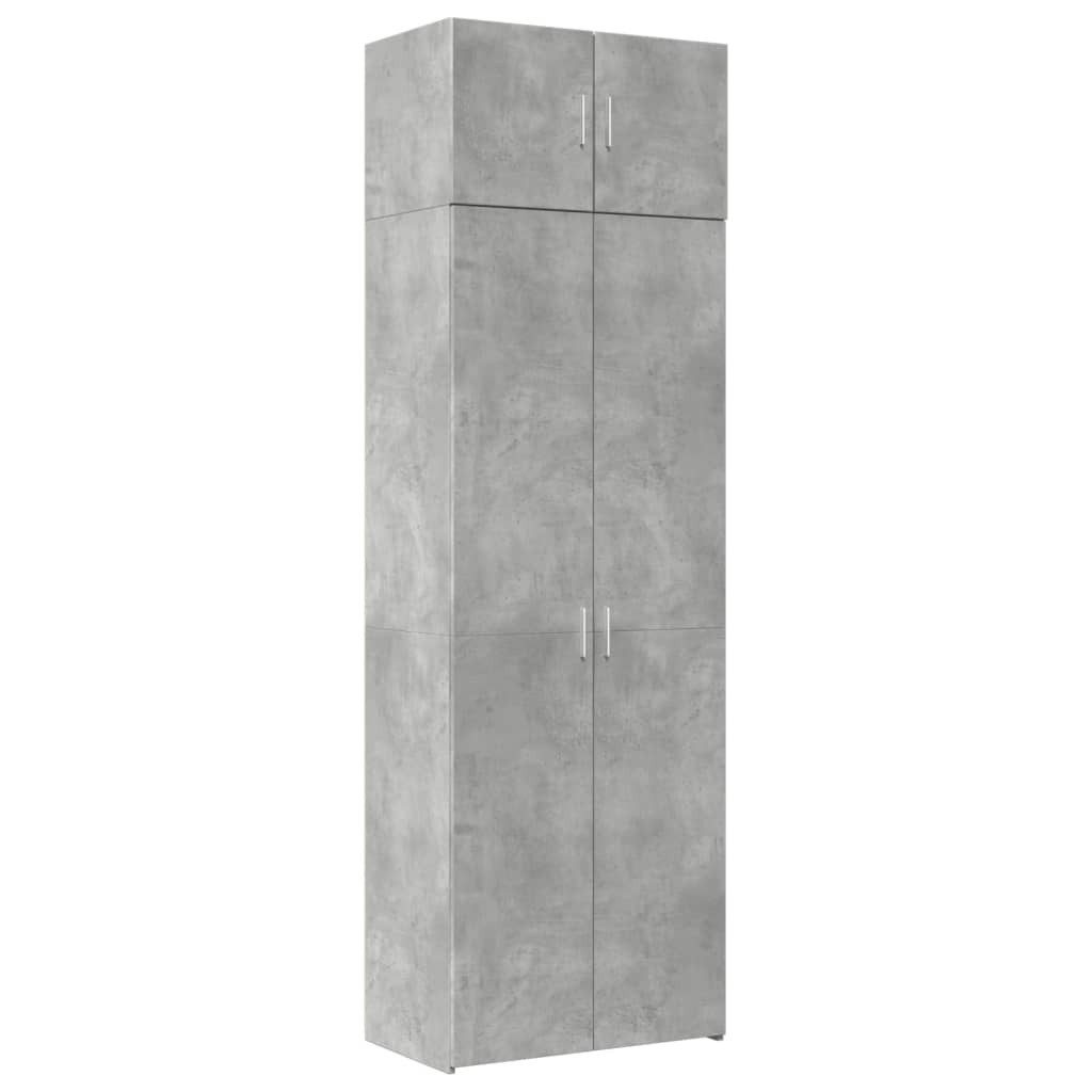 vidaXL Sideboard Hochschrank Betongrau 70x42,5x225 cm günstig online kaufen