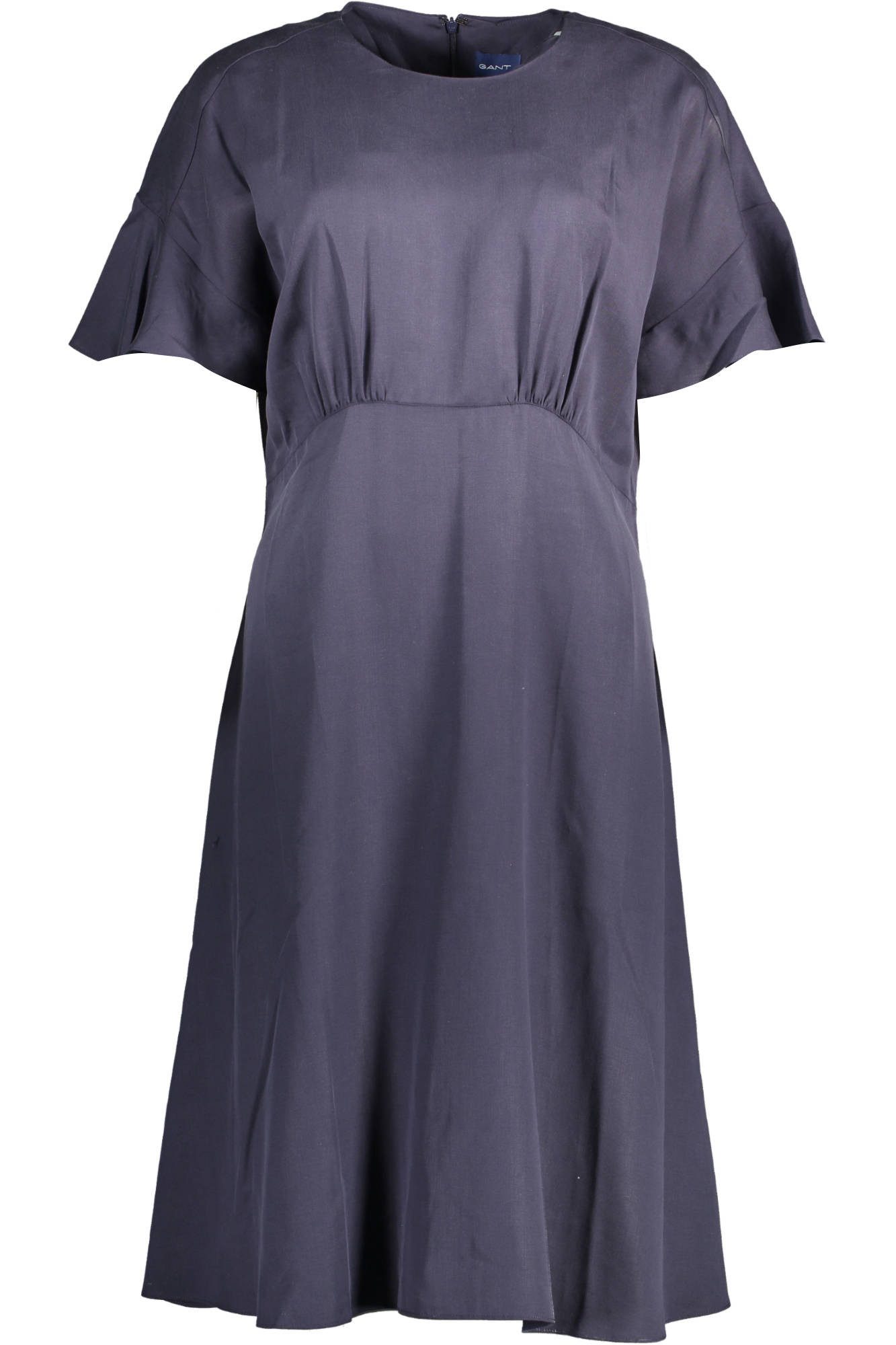 Gant Partykleid Sommerliches Kurzes Damenkleid in Blau mit Rundhalsausschnitt