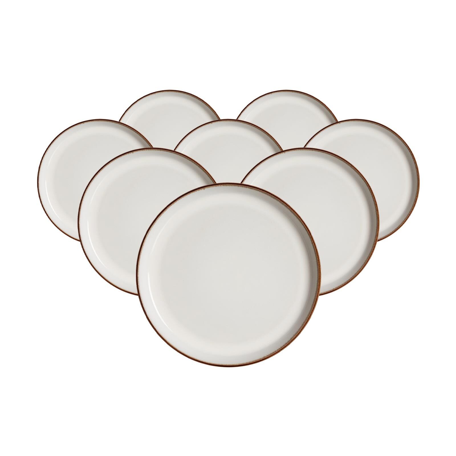 Ritzenhoff & Breker Frühstücksteller Visby Dessert-Teller ø 20,5 cm 8er Set, (8 St)