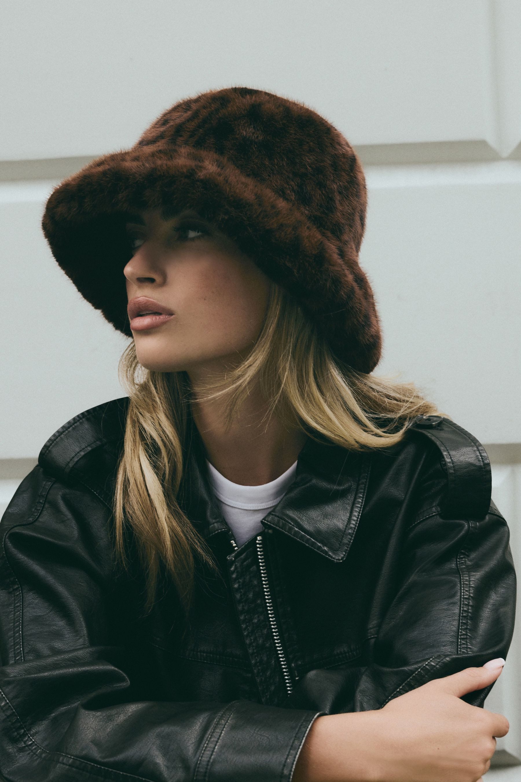 Next Fischerhut Fischerhut mit Kunstfell (1-St)