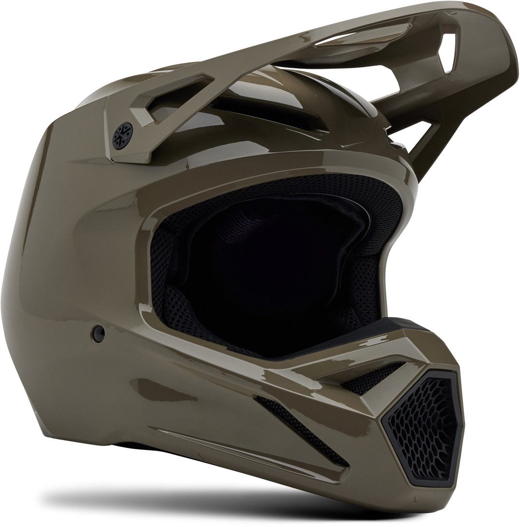 Fox Racing Motocrosshelm V1 Solid Motocross-Helm, Waschbar