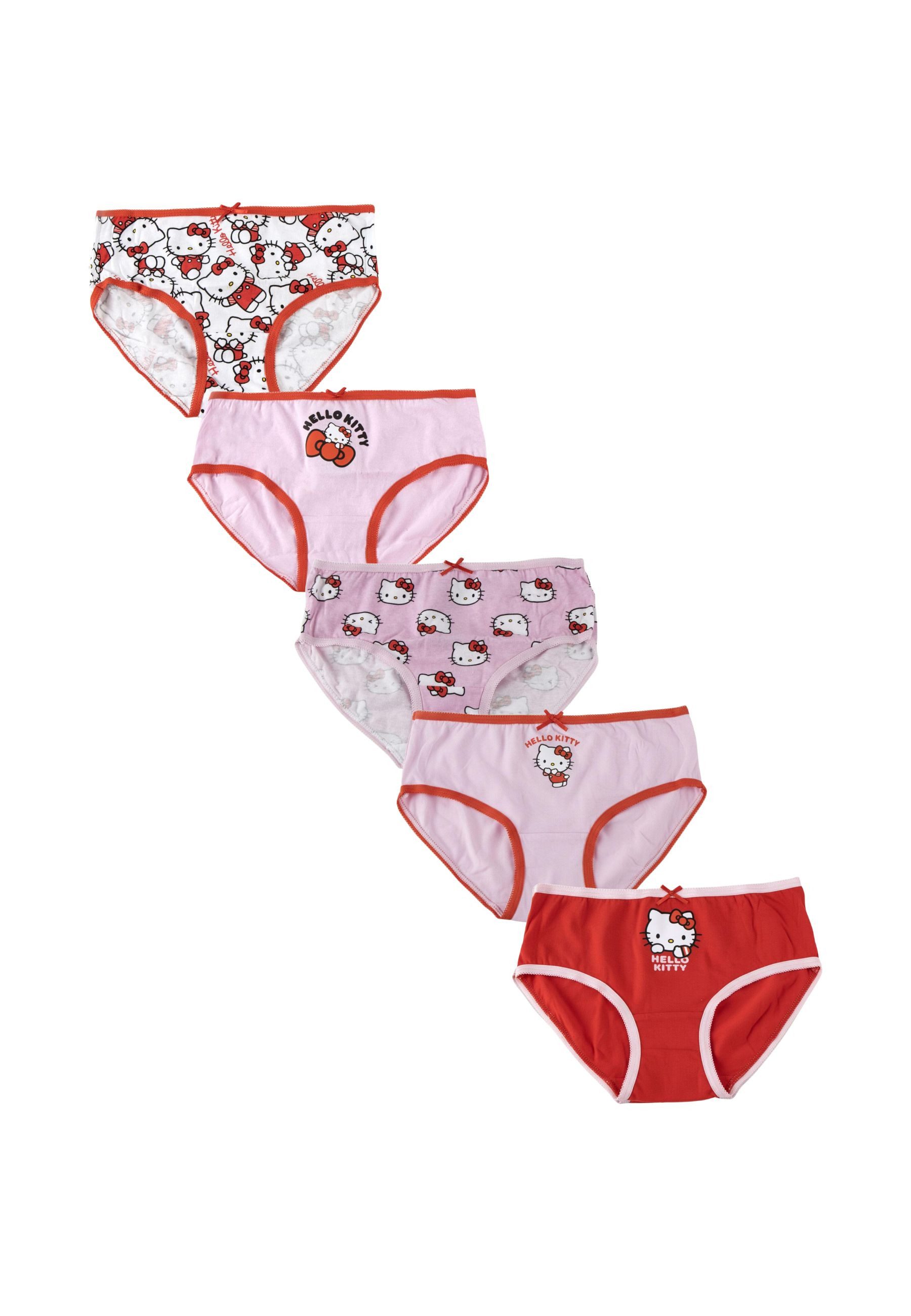 SANRIO Slip Mädchen Unterwäsche-Set Single Jersey mit Kulturbeutel – Hello Kitty (Set)