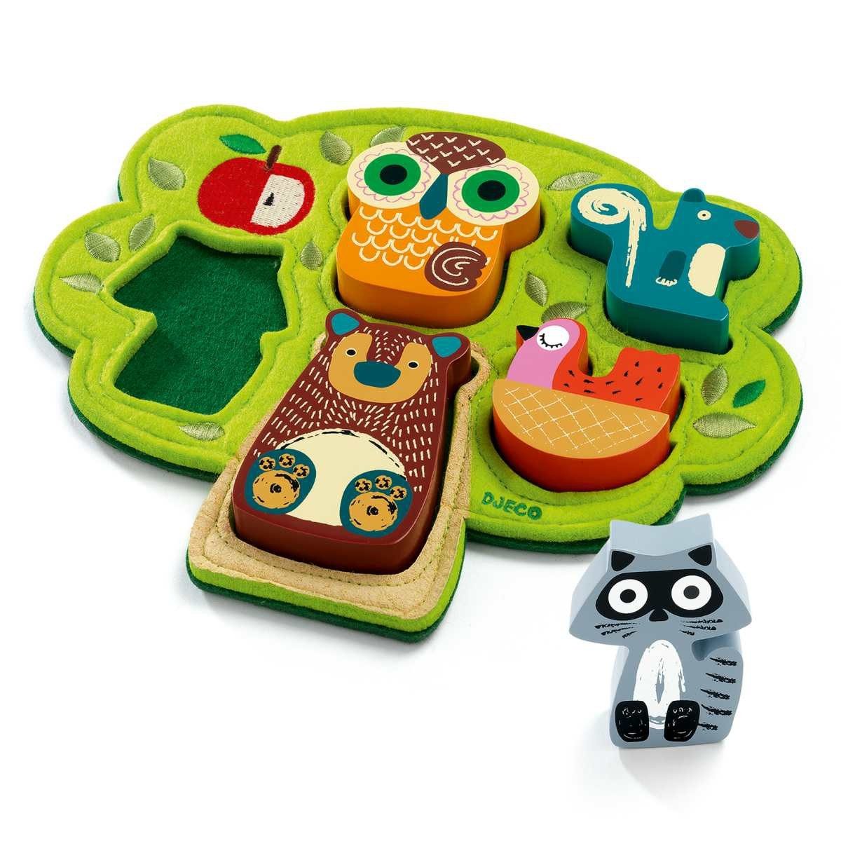 Steckpuzzle Steckpuzzle Baum aus Filz für Kinder
