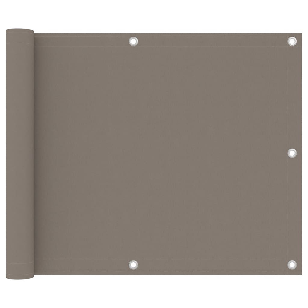 furnicato Balkonsichtschutz Balkon-Sichtschutz Taupe 75x300 cm günstig online kaufen