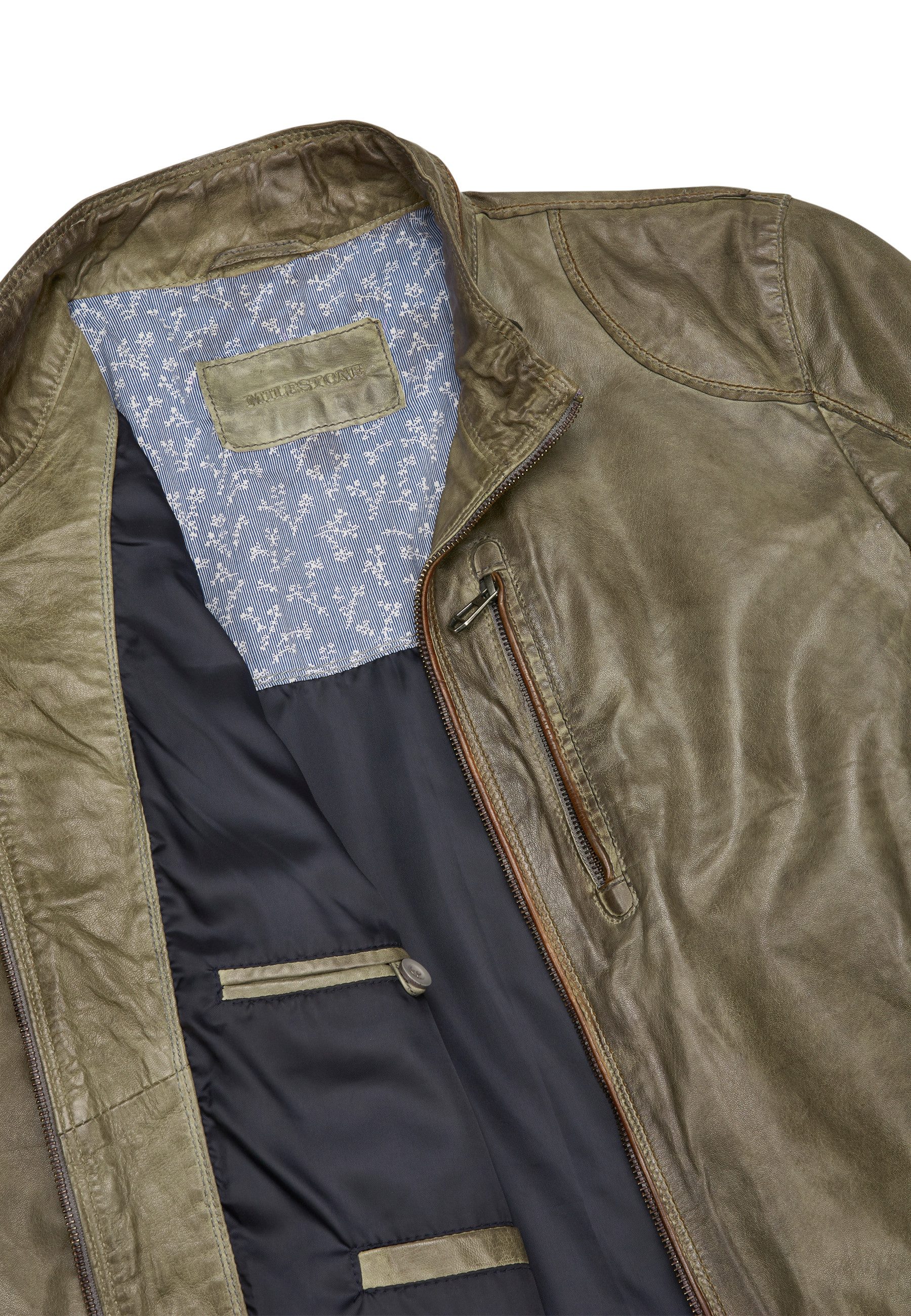 Milestone Lederjacke MS-Edward Herrenjacke aus softem Lammnappa Leder