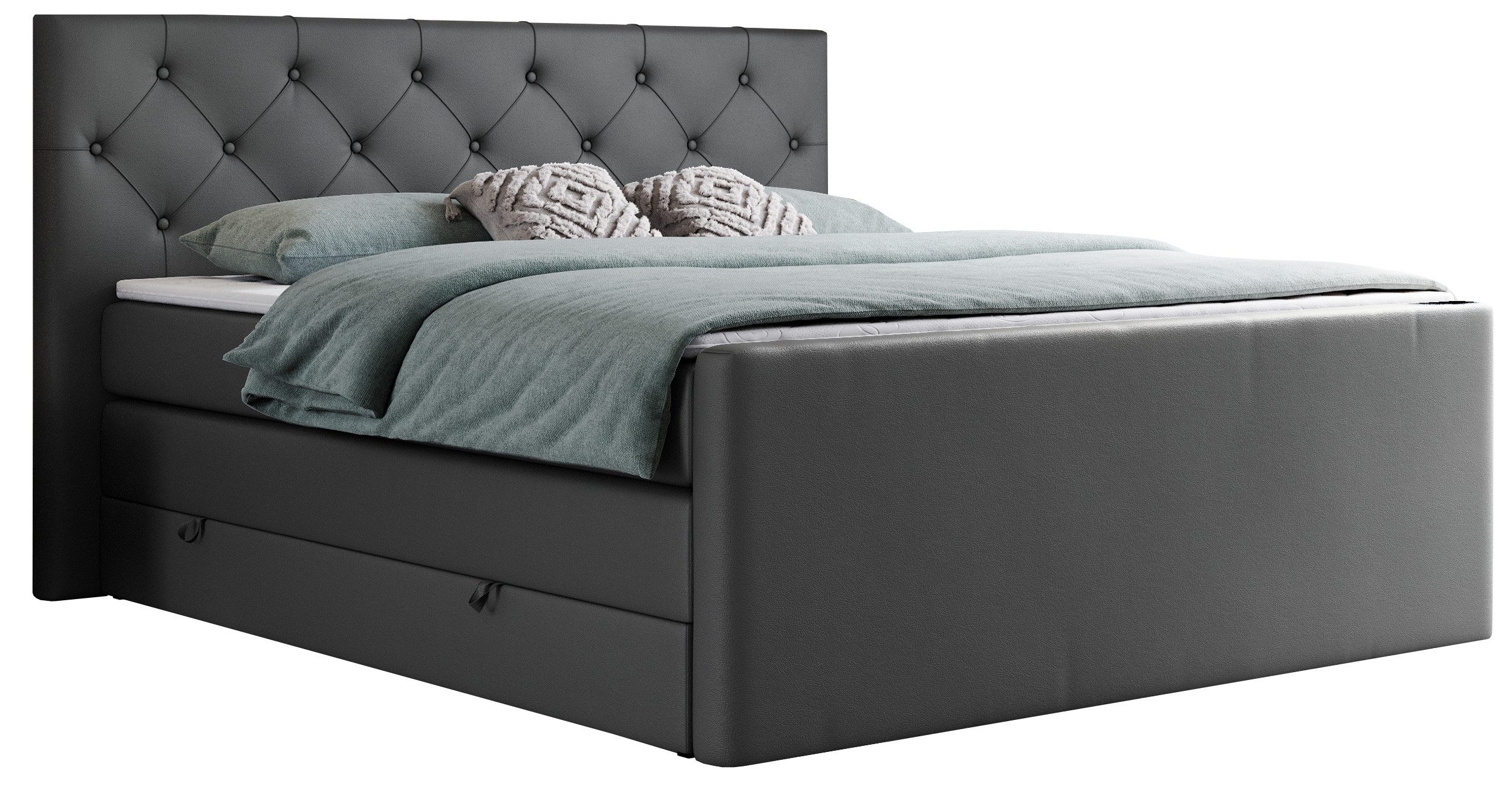 MKS MÖBEL Boxspringbett KING VELEN (T30-Schaum, günstig online kaufen