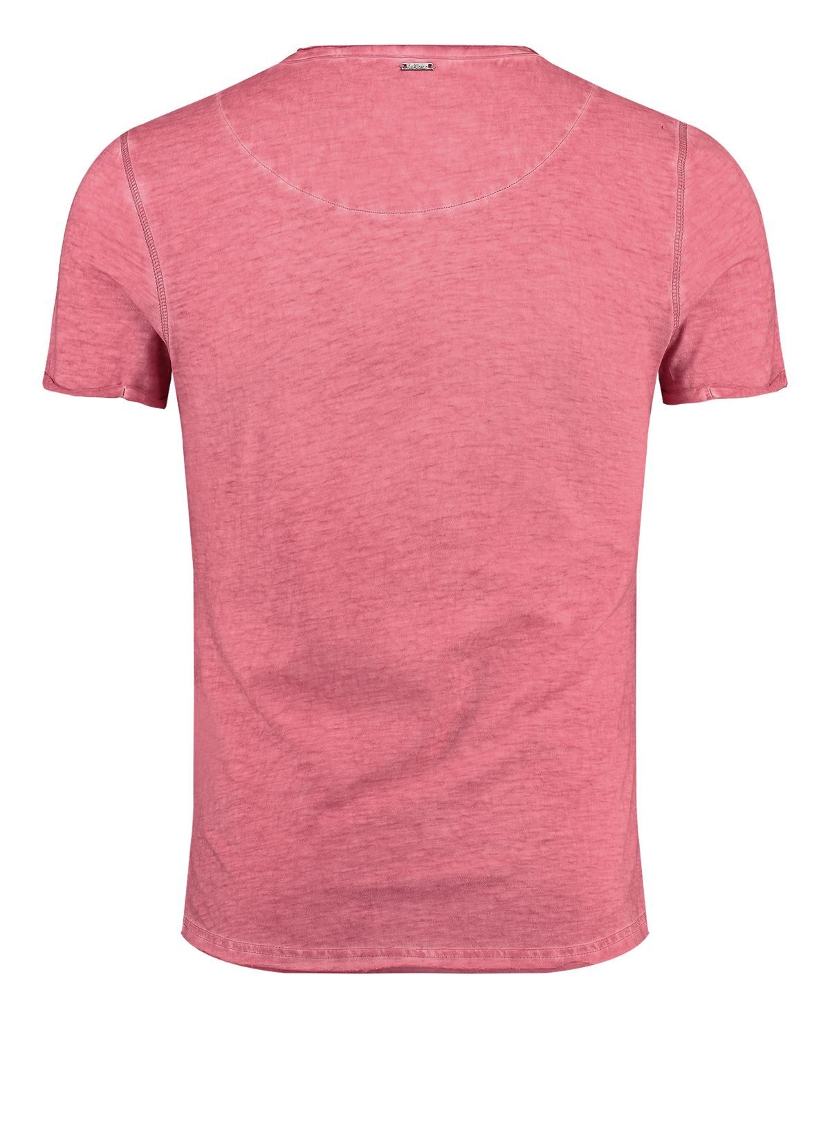 Key Largo T-Shirt Soda vintage Look uni Basic T00619 V-Ausschnitt unifarben kurzarm slim fit – Bild 2 von 5