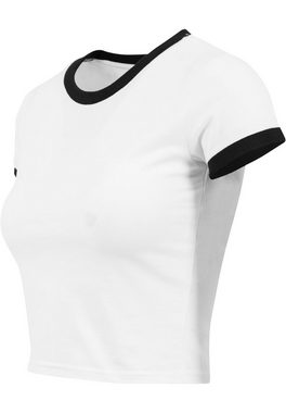 URBAN CLASSICS T-Shirt Urban Classics Damen Ladies Cropped Ringer Tee (1-tlg)