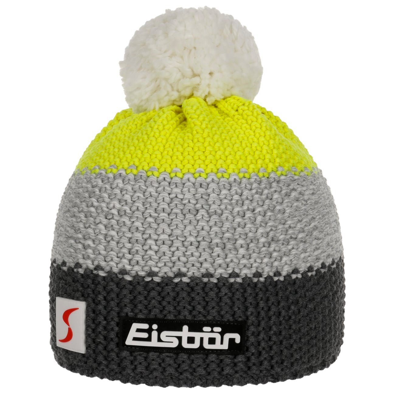 Eisbär Bommelmütze (1-St) Strickmütze mit Futter, Made in Austria