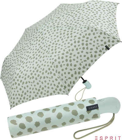 Esprit Taschenregenschirm Damen Easymatic Light Auf-Zu Automatik Petal Rain, stabil-und-praktisch