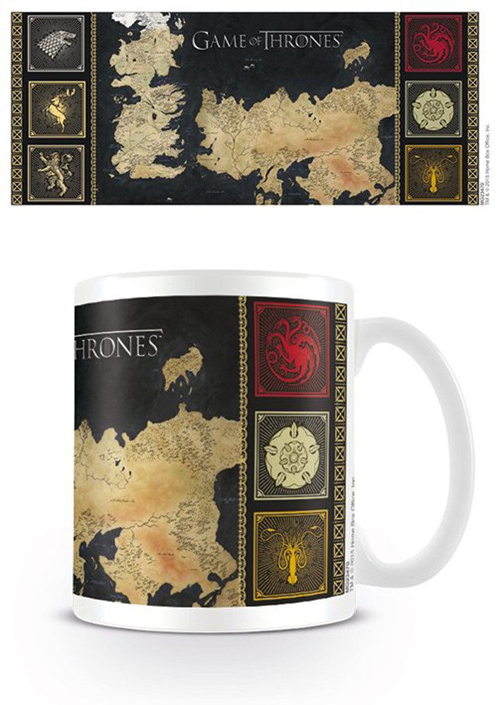 Tasse Game of Thrones - Lizenz Tassen - Map