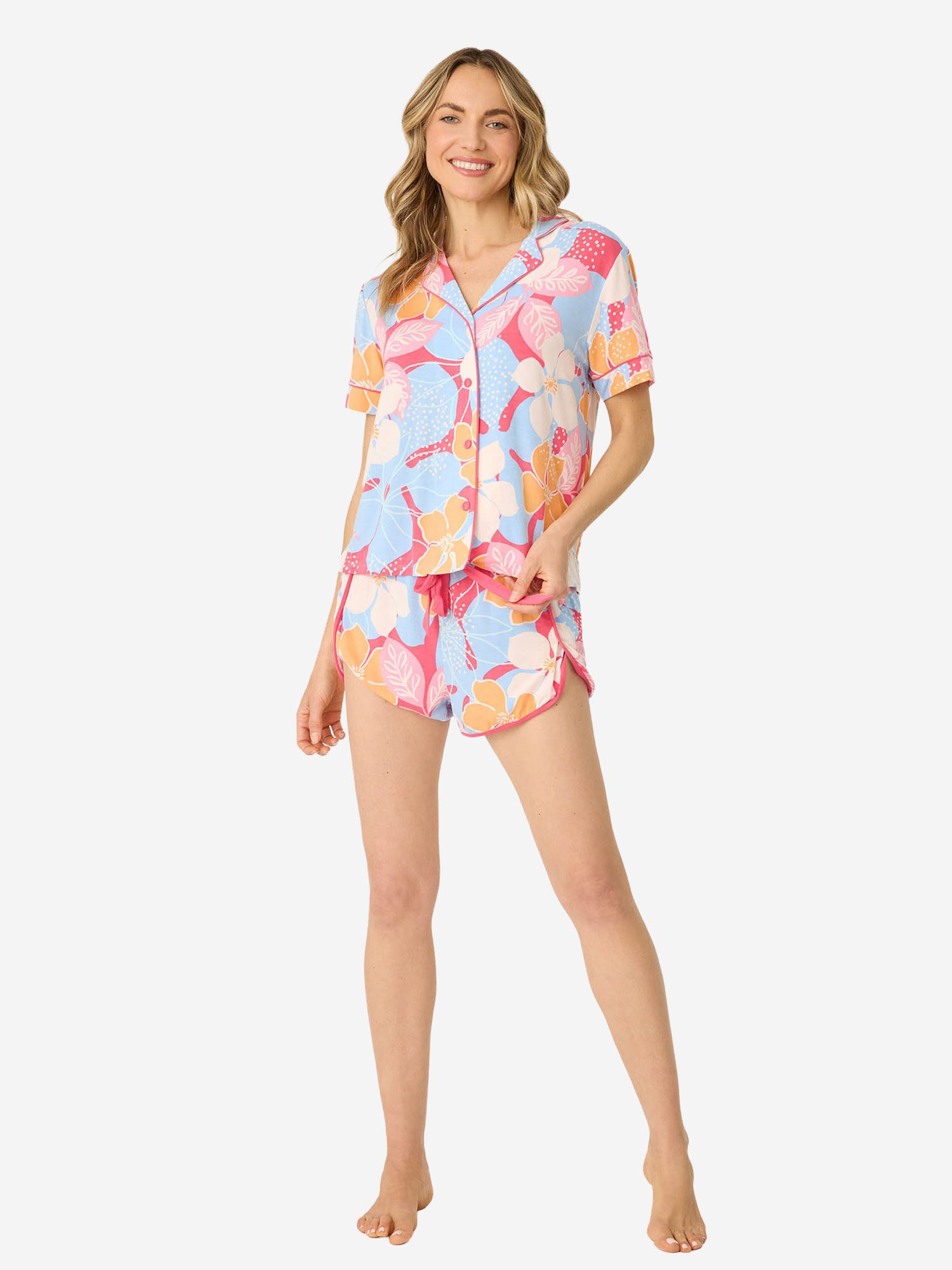 PJ Salvage Pyjamaoberteil Tropical Dreams schlaf-oberteil nachthemd sleepshirt