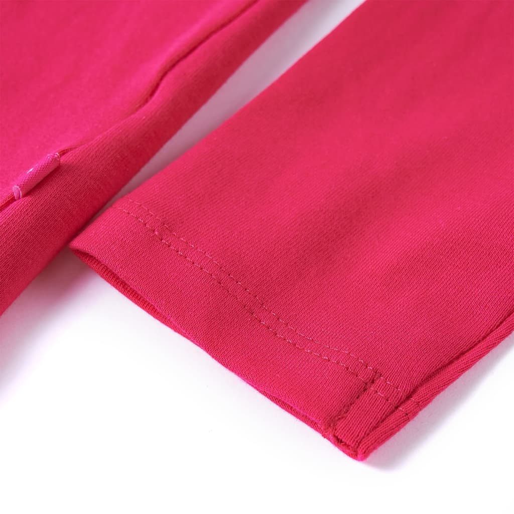 vidaXL Langarmshirt Kinder-Langarmshirt Knallrosa 92