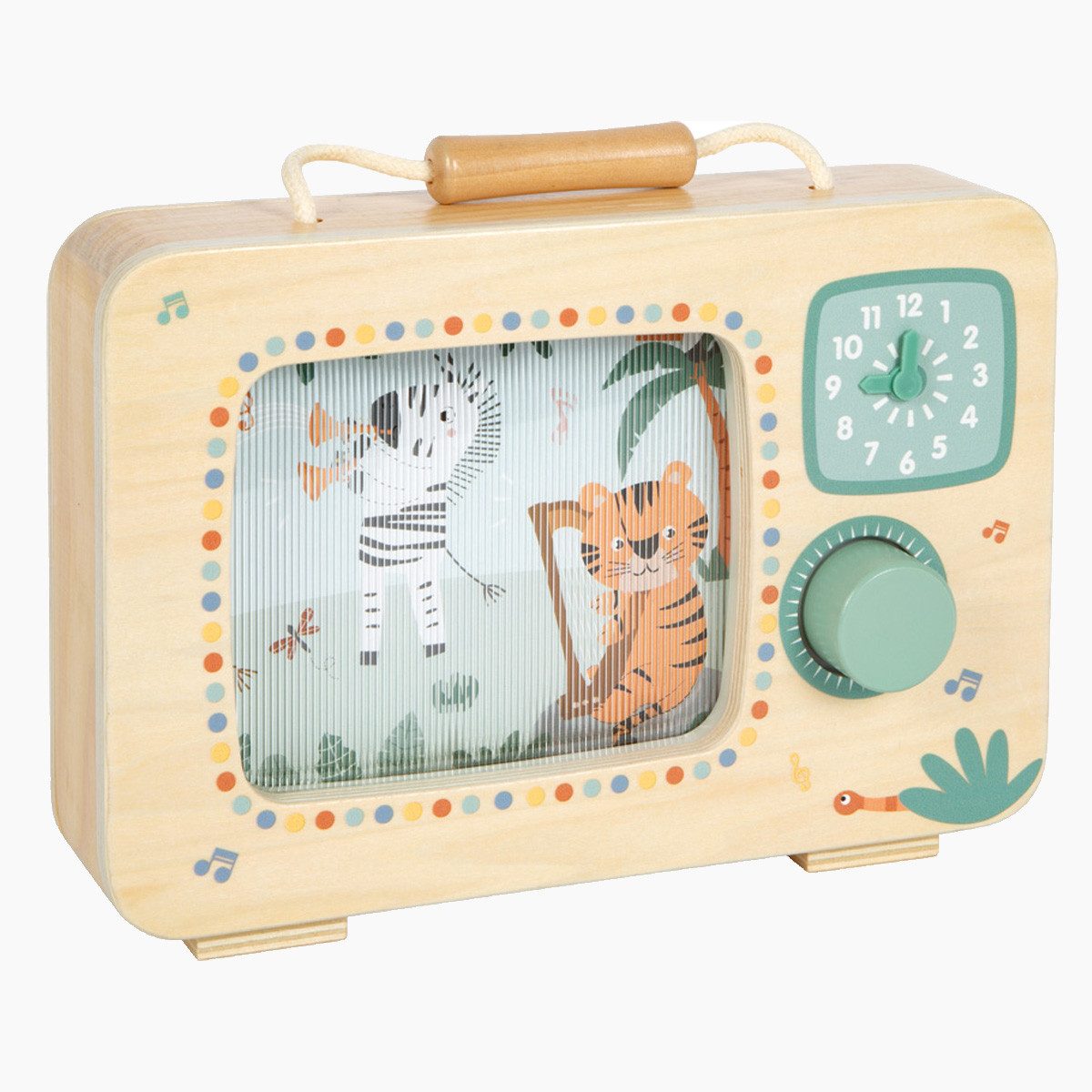 Small Foot Spieluhr Spieluhr Fernseher Safari, (packung, 1-tlg), beim Drehe günstig online kaufen