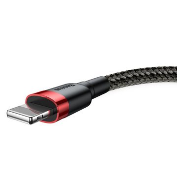 Baseus strapazierfähiges Nylonkabel USB / Lightning QC3.0 2.4A 1M Smartphone-Kabel, Lightning, Standard-USB (100 cm)