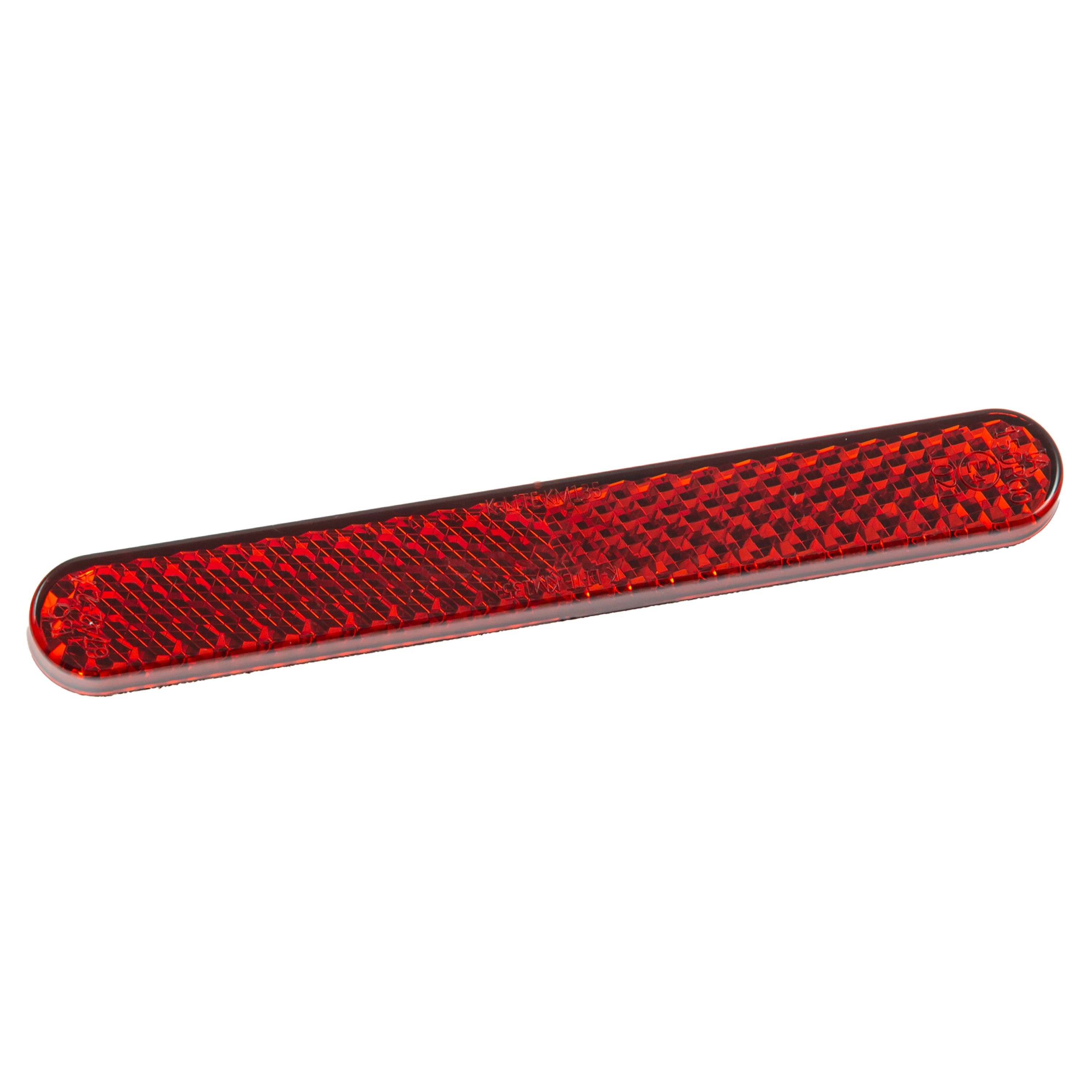 Katzenauge Rückstrahler selbstklebend rot 13 x 100 mm abgerundet