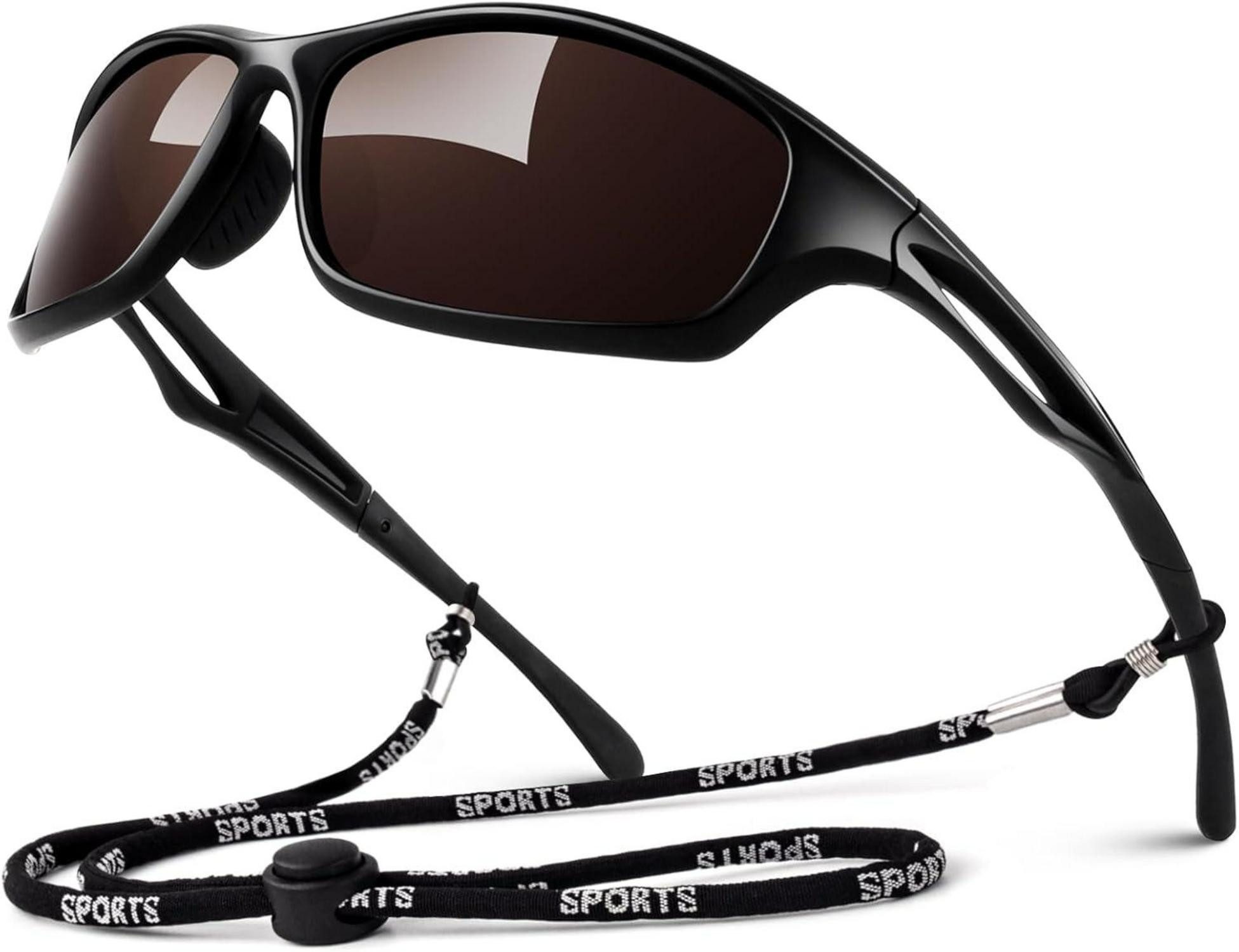 Sonnenbrille Polarisierte Sonnenbrille Herren TR90 Sportbrille UV400 Cat 3 CE