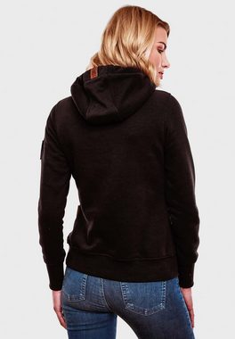 Navahoo Kapuzensweatshirt Damlaa weicher Hoodie mit breiten Tunnelzugkordeln an der Kapuze