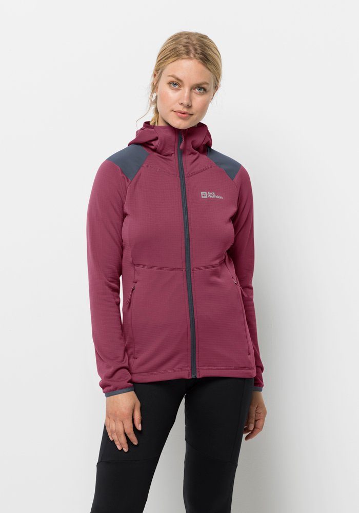 Jack Wolfskin Kapuzenfleecejacke KOLBENBERG HOODED FZ W