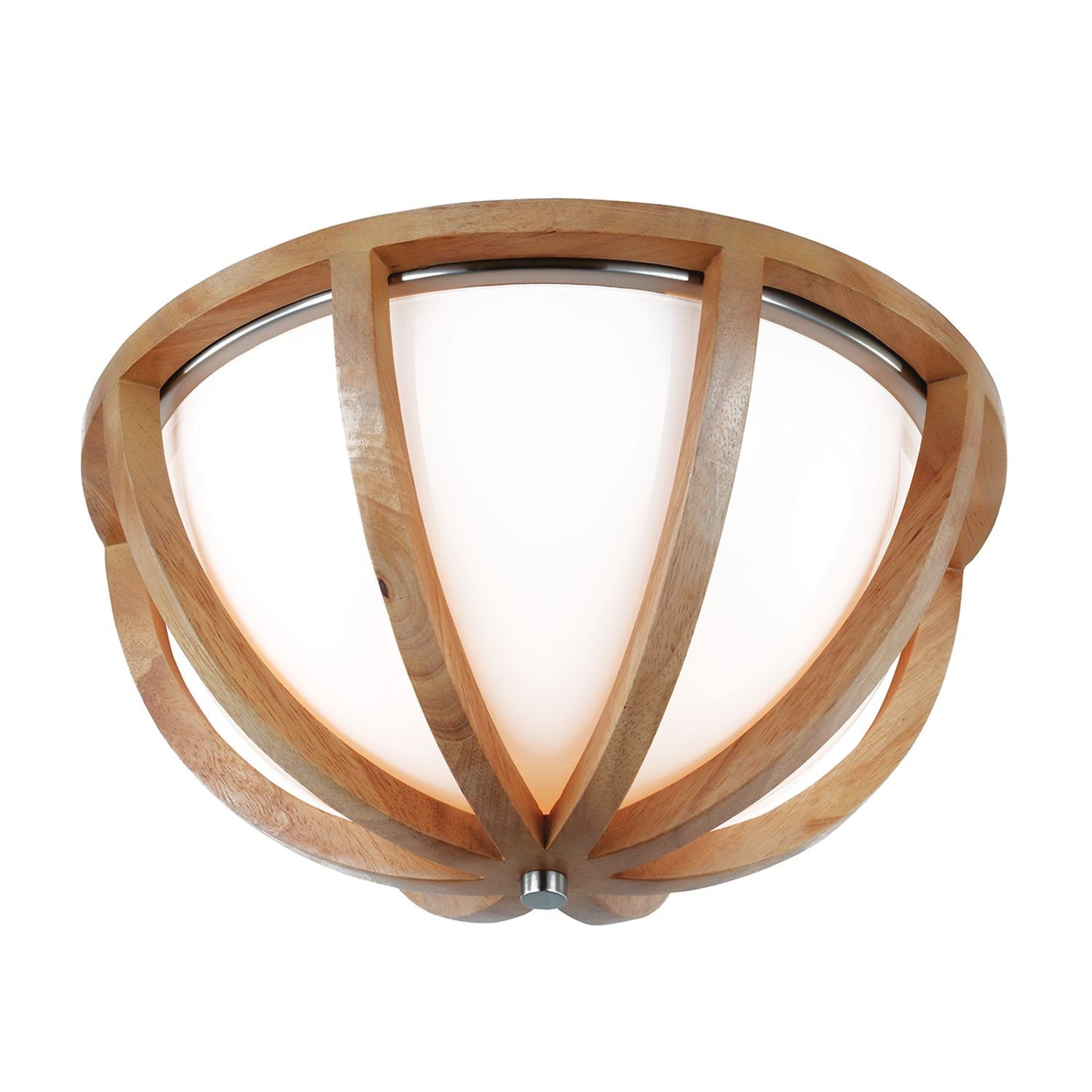 Licht-Erlebnisse Deckenleuchte ARBARO, ohne Leuchtmittel, Deckenlampe E27 Natur Esszimmer Esstisch Holz Rustikal Beleuchtung