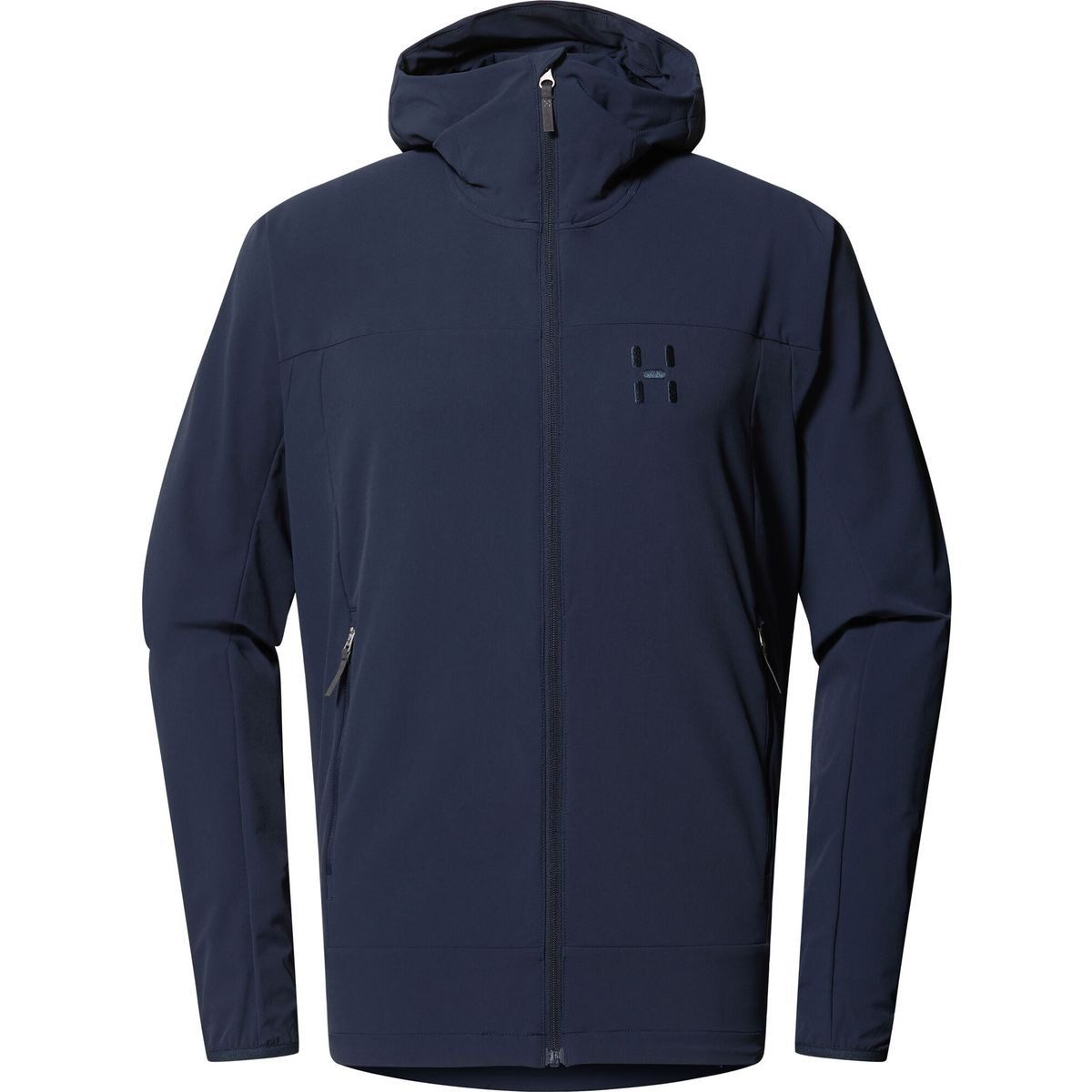 Haglöfs Softshelljacke Rosson Softshell Hood Men Strapazierfähige, wasserabweisende Softshell-Jacke mit verstellbarer