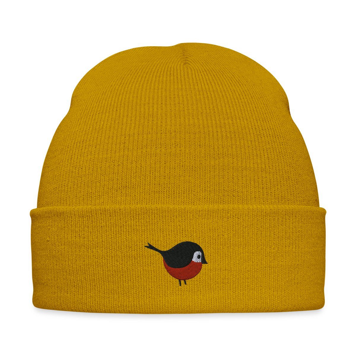 Beanie Vogel Stickerei Bestickte Wintermütze