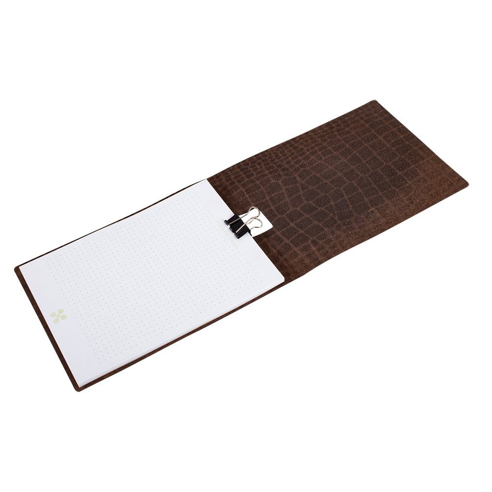 VOLKER LANG Konferenzmappe Notizblock A5 Rindsleder, Handgefertigt BD5