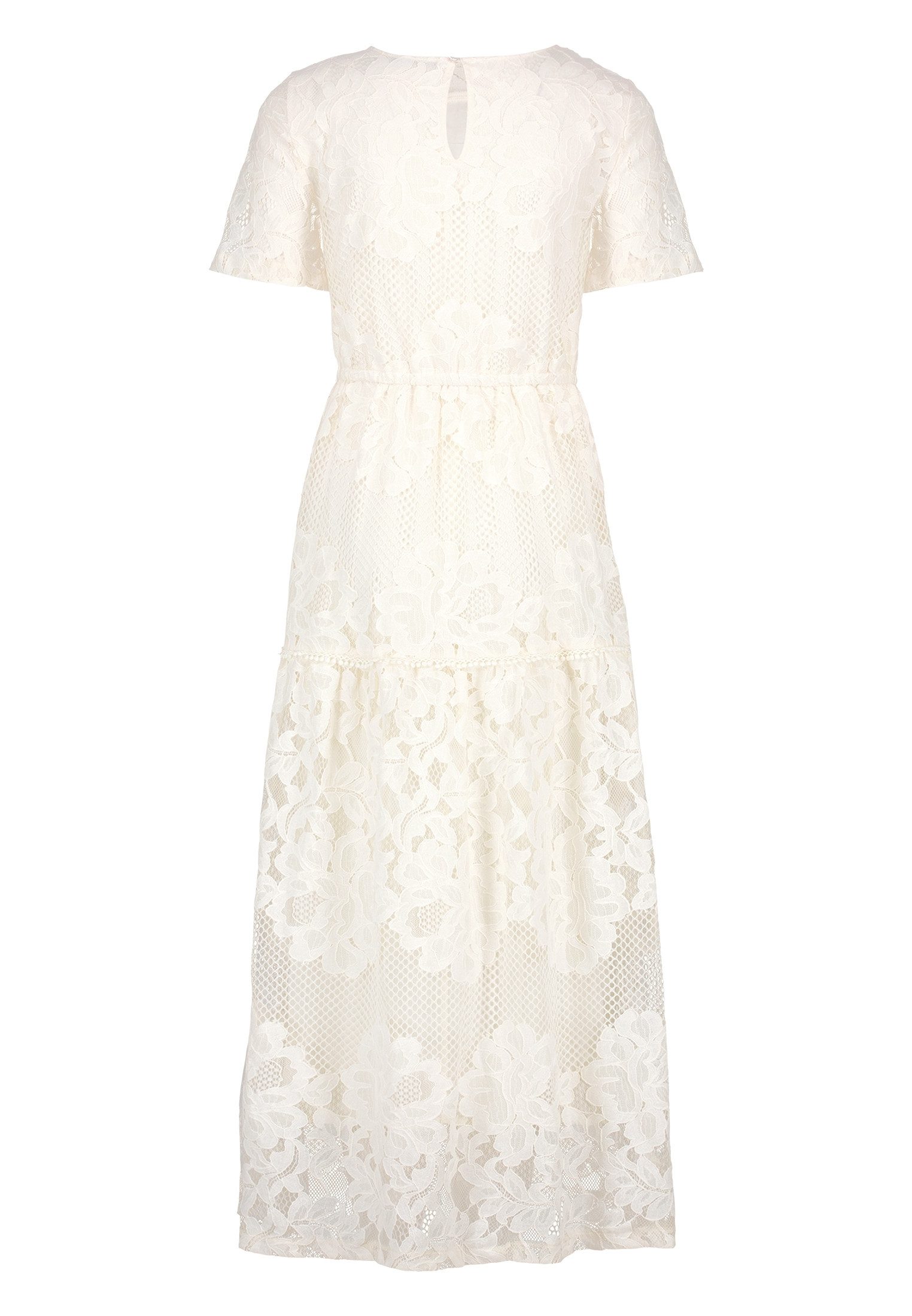 Zero Maxikleid Damen kurzarm Spitze