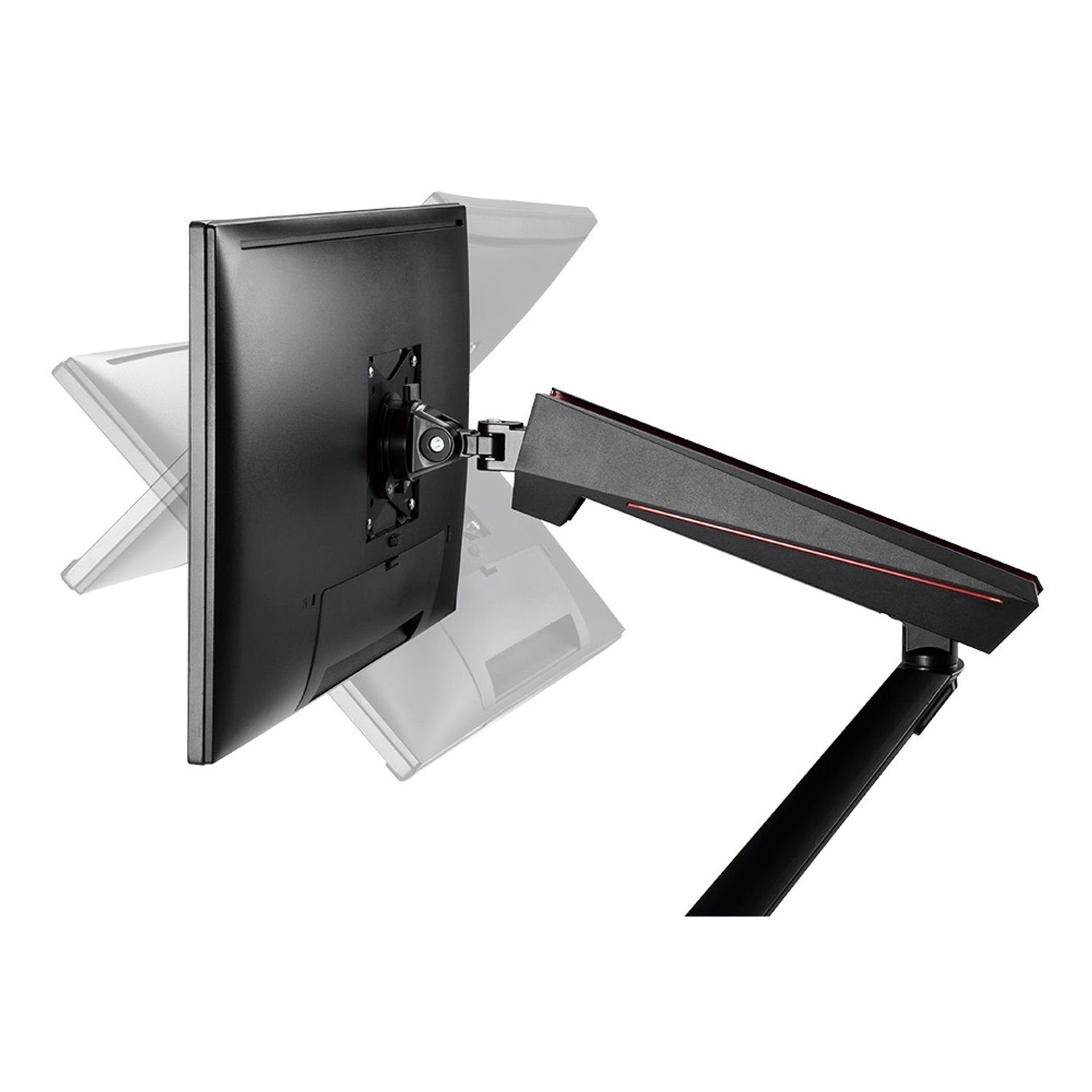 DELTACO Dual Monitor Spring-Assisted Pro Monitor Arm