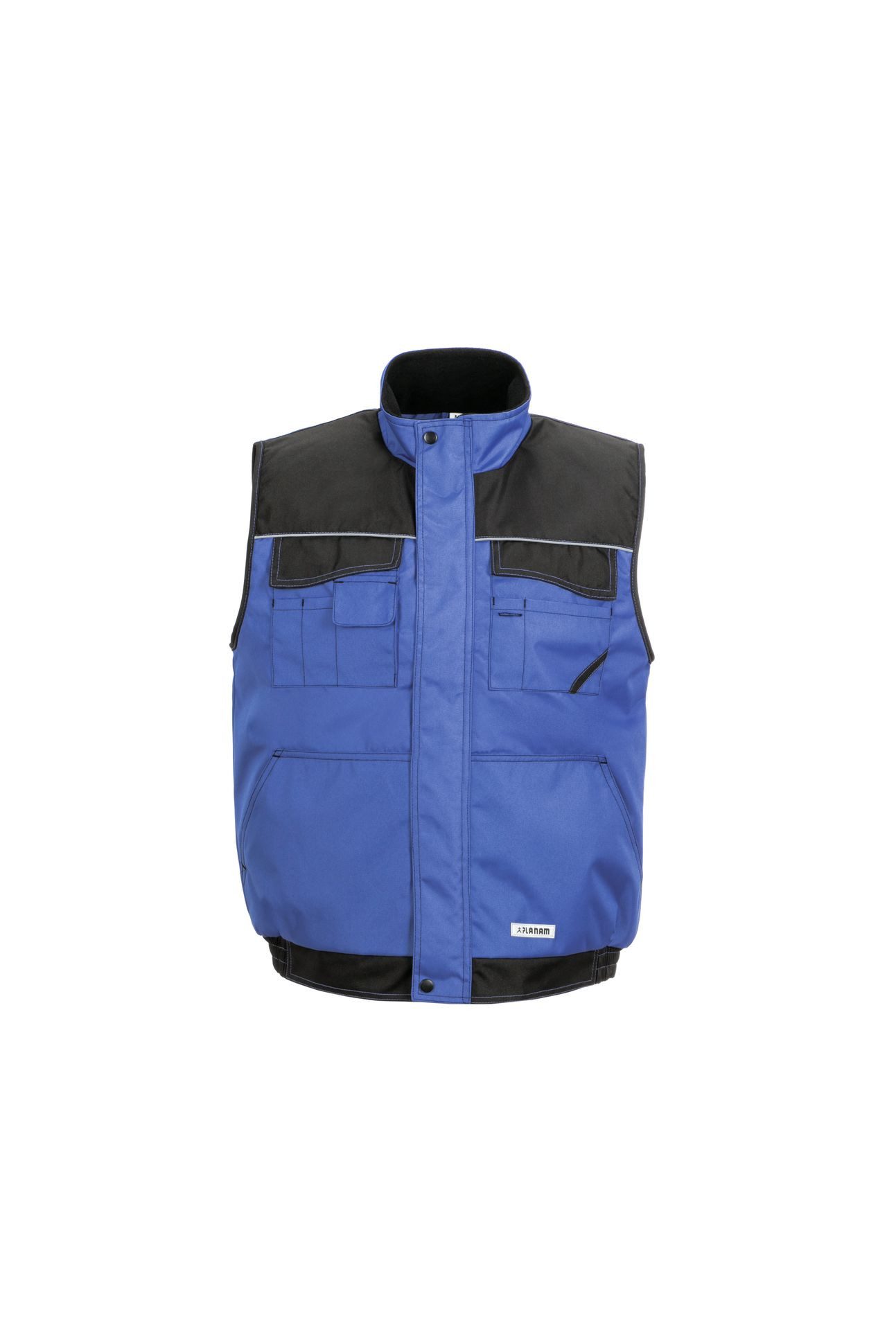 Planam Arbeitsweste PLANAM Dust Weste OUTDOOR PU-beschichtet Royalblau/Schwarz