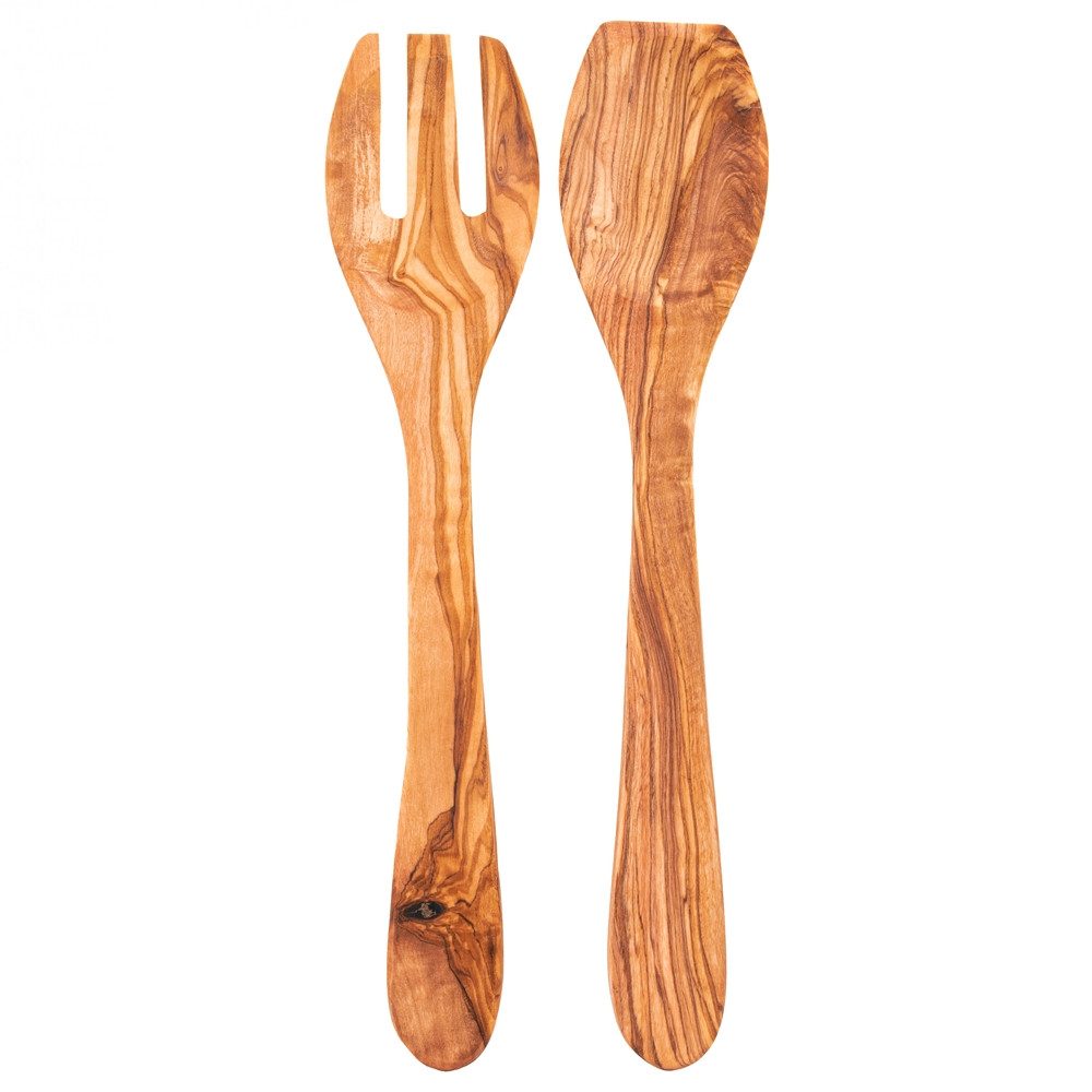Biodora Back-Set Olivenholz-Küchenhelfer – Handgefertigt - Unikat - Auswahl, (Wählen Sie Ihr Wunsch-Küchenutensil), Handgefertigte Premium-Utensilien