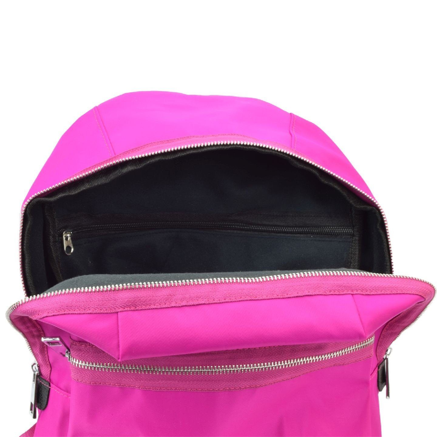 Sonia Originelli Rucksack Rucksack Symbol Verarbeitung unifarben Fach hochwertige Laptop Anker pink