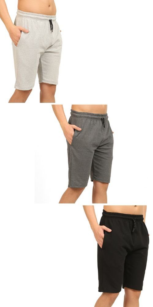 COMEOR Sweatshorts Kurze Hosen Herren-Sporthose Kurz Laufshorts Männer Bermuda Shorts (3-tlg)