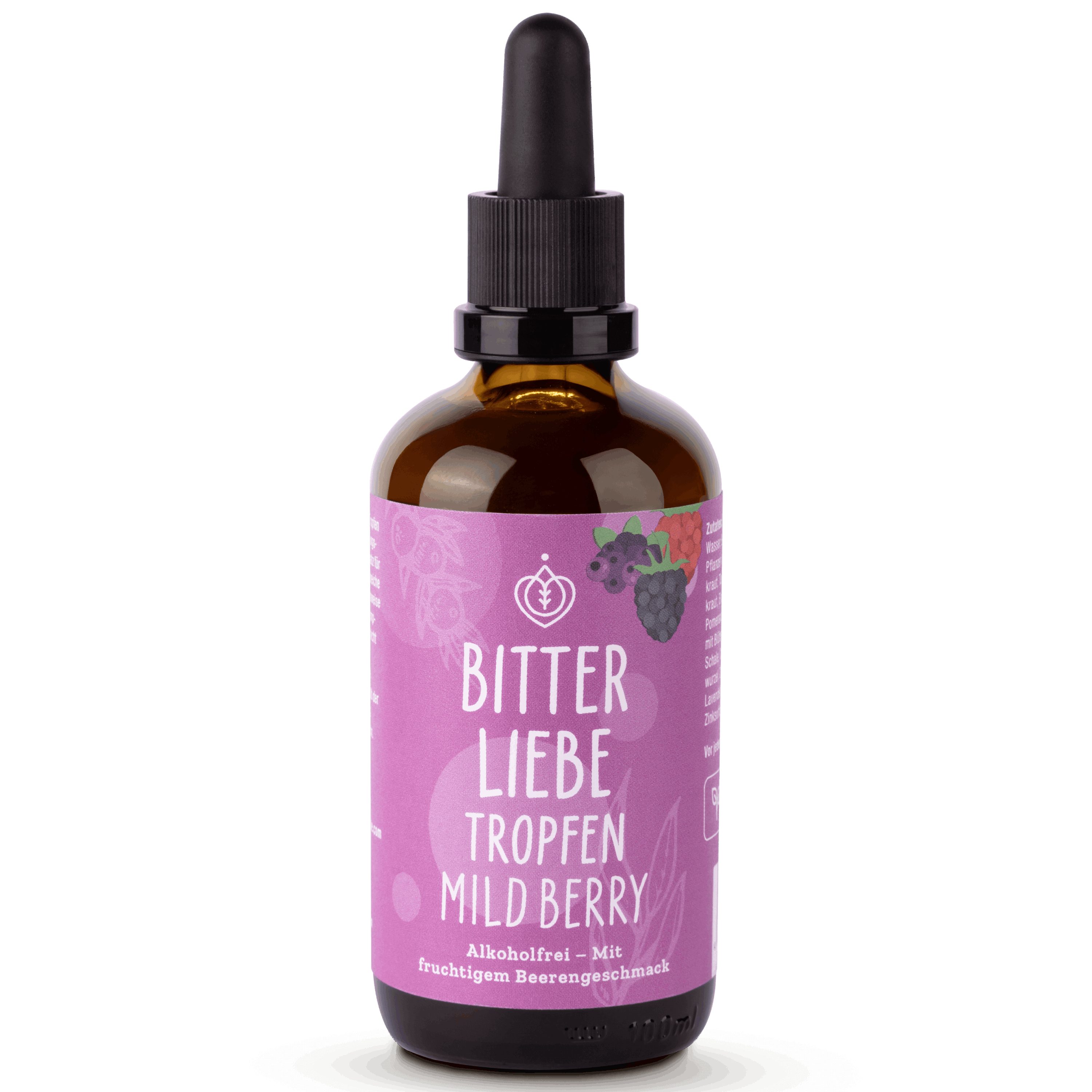 BitterLIebe BitterLiebe - Bittertropfen Berry - Bitterstoffe Tropfen ohne Alkohol Tropfen