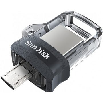 Sandisk Ultra Dual USB Drive m3.0 128 GB - Speicherstick - grau USB-Flash-Laufwerk