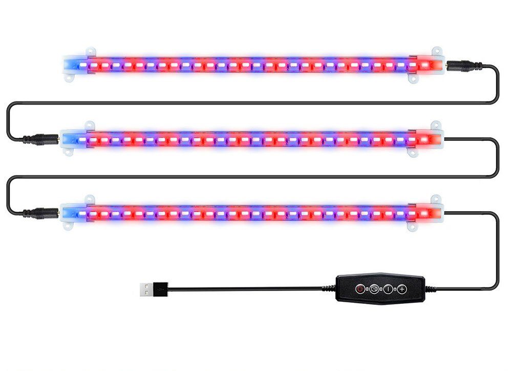 Rosnek Pflanzenlampe Rot-Blau Vollspektrum, Dimmbar, Timer, günstig online kaufen