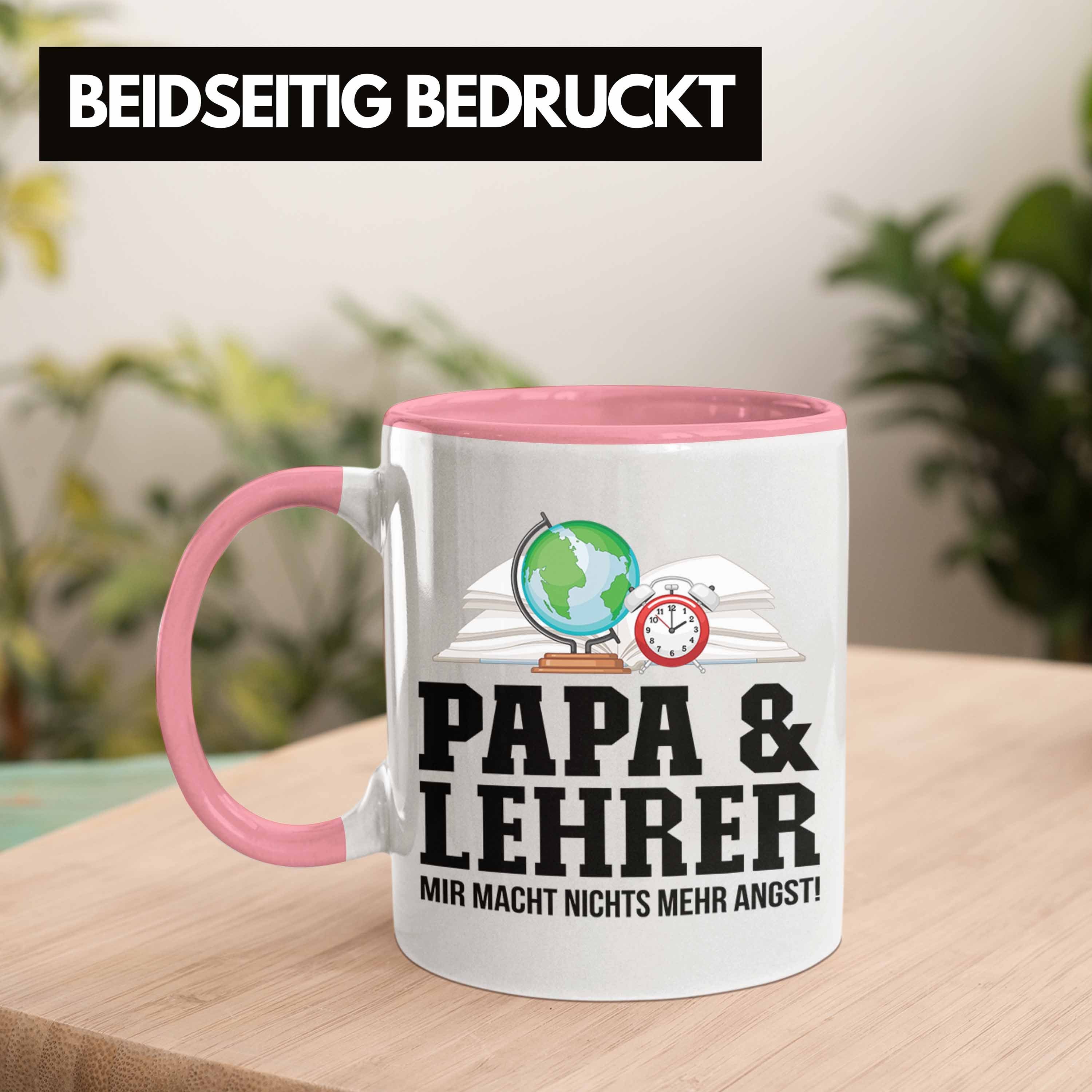 Trendation und Geschenkidee Papa Gebur Lehrer Vater Lehrer - Rosa für Tasse Tasse Trendation