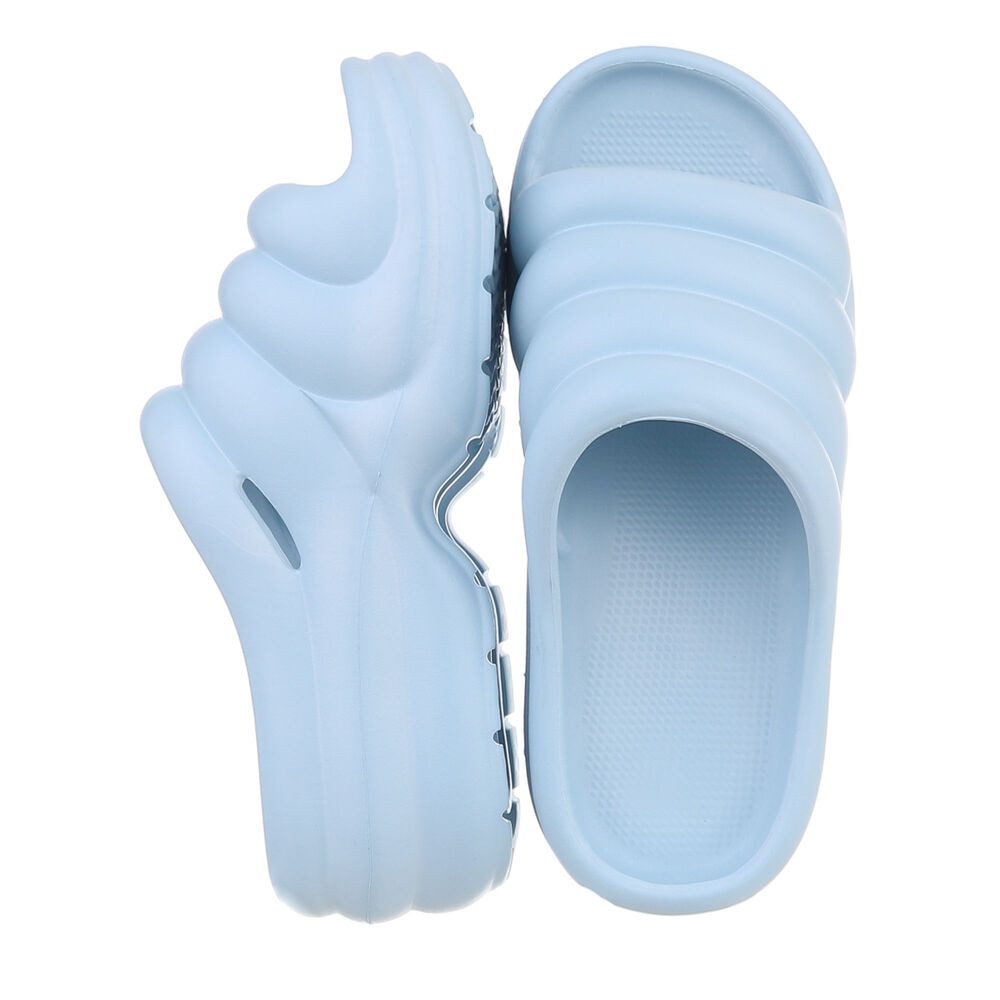 Ital-Design Damen Mules Strand Plateausandaletten (86192873) Keilabsatz/Wed günstig online kaufen