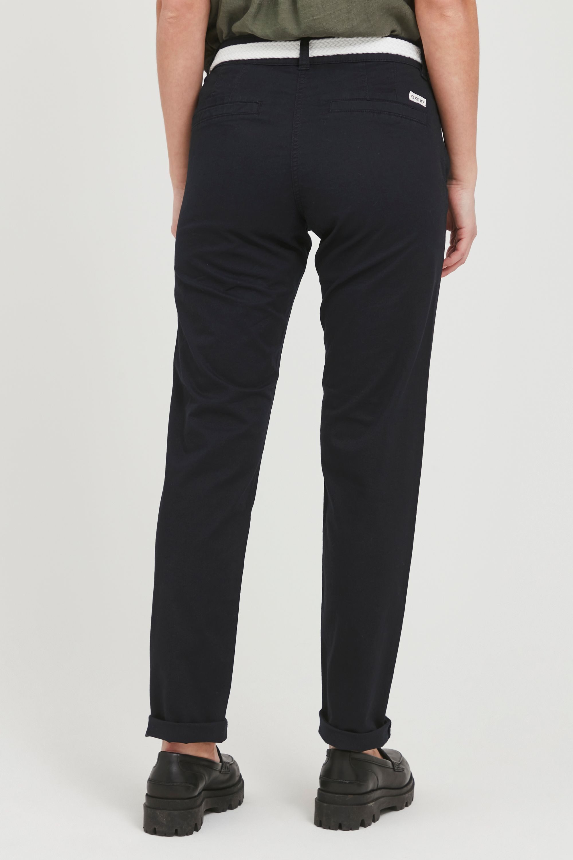 OXMO Chinohose OXChakira Stoffhose inkl. Gürtel - Regular Fit