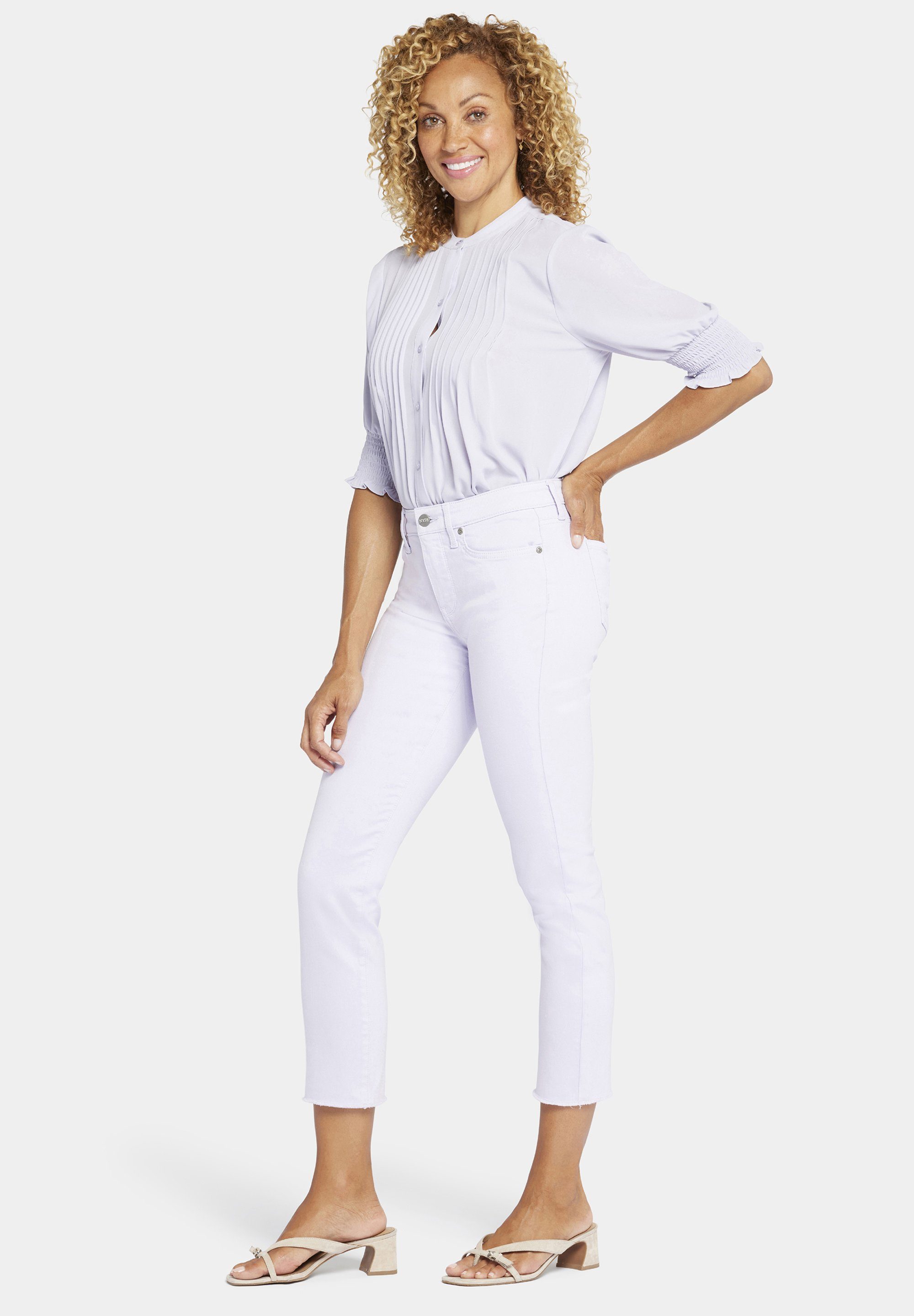 NYDJ 7/8-Jeans Sheri Ankle Fray Hem Schlankmachende Passform