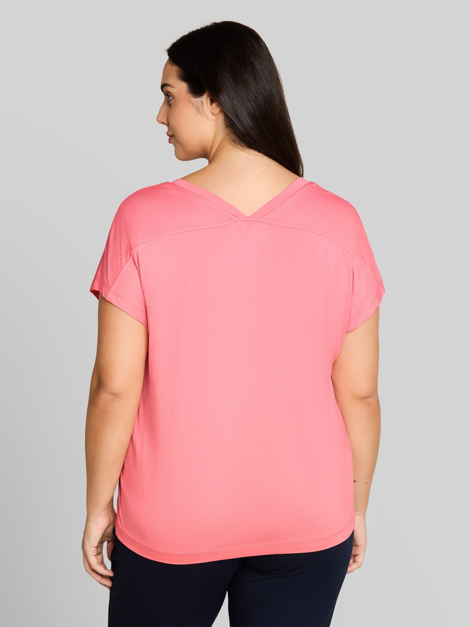 TOM TAILOR PLUS T-Shirt T-Shirt Plus Size - T-Shirt mit V-Ausschnitt – Bild 3 von 5