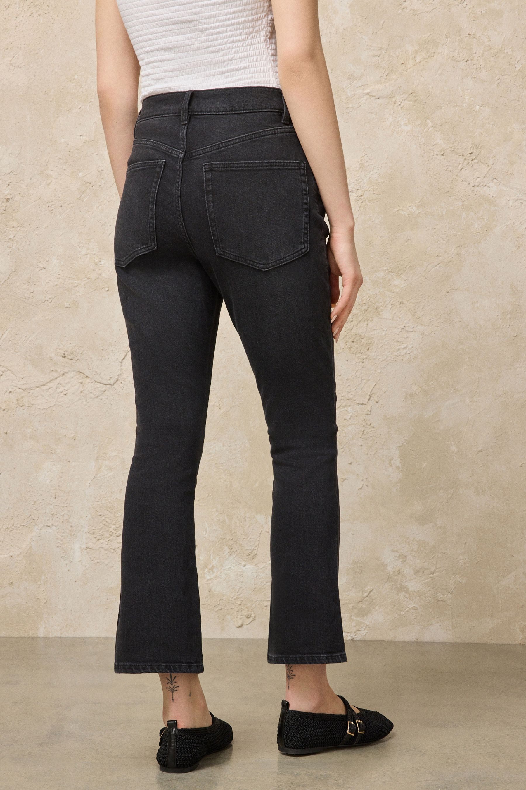 Next Bootcut-Jeans Verkürzte Bootcut Jeans (1-tlg)