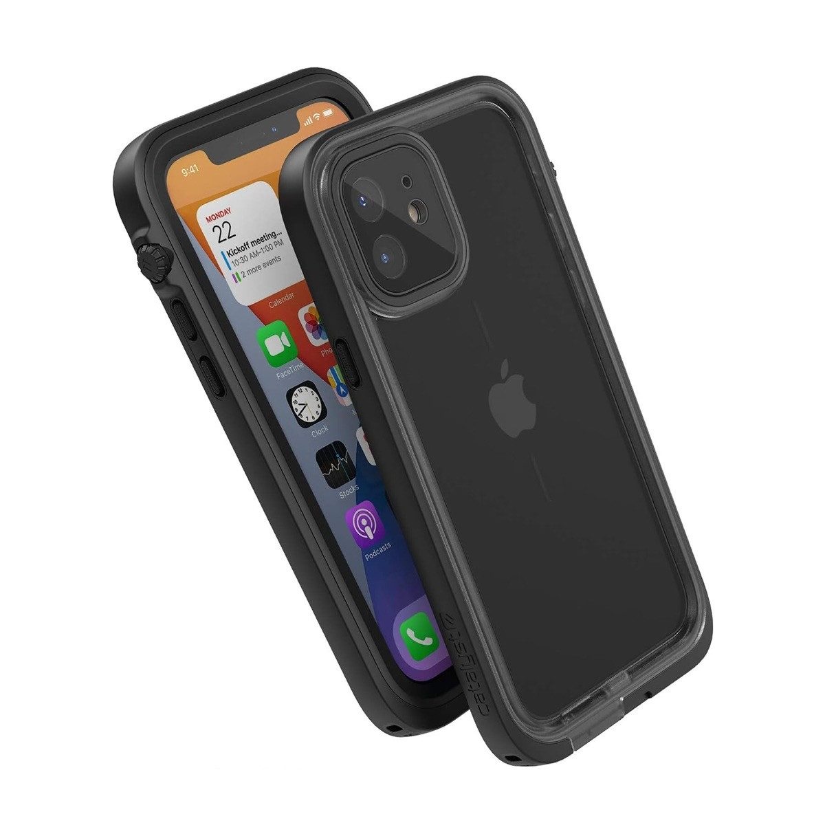 Catalyst Smartphone-Hülle Total Protection Waterproof Case, für iPhone 12, Schwarz