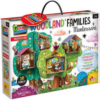 Lisciani Lernspielzeug »Montessori - Die Familien des verzauberten Waldes«